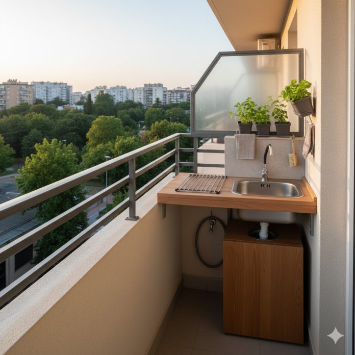 Chiuvete de exterior pentru spații mici: soluții compacte