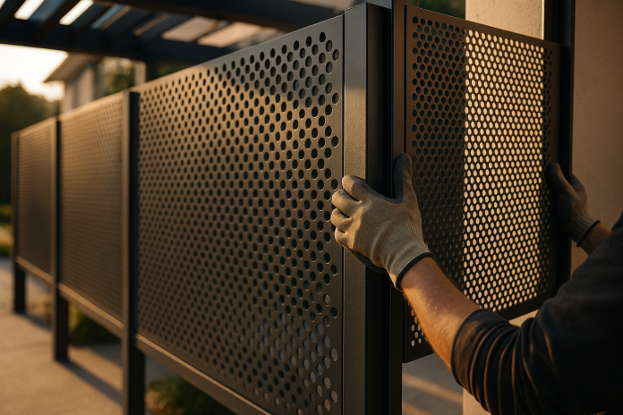 Pot fi reutilizate panourile metalice perforate