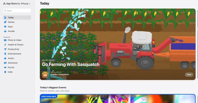 App Store dispune acum de o interfață web