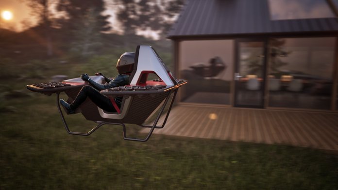 JetBike, vehiculul electric zburător fără elice de la Leo Flight