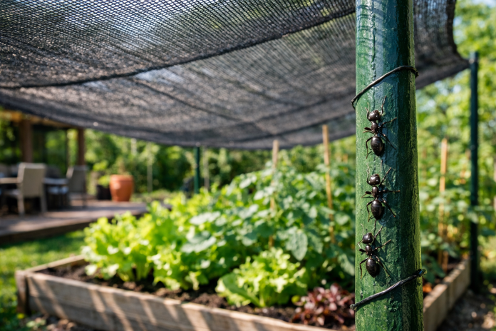Plasa de umbrire poate fi eficientă împotriva furnicilor sau altor insecte mici?