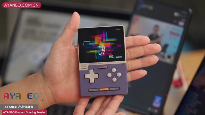 AYANEO a prezentat KONKR Pocket BLOCK, un GameBoy contemporan bazat pe Android.