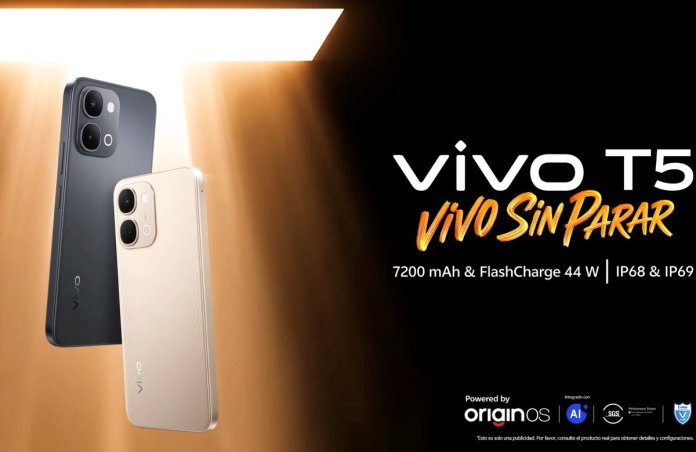 Vivo T5 introdus cu o baterie de 7.200 mAh și un display de 120 Hz