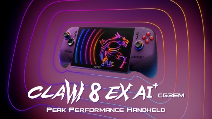 MSI unveils Claw 8 EX AI+ featuring Intel Arc G3 Extreme