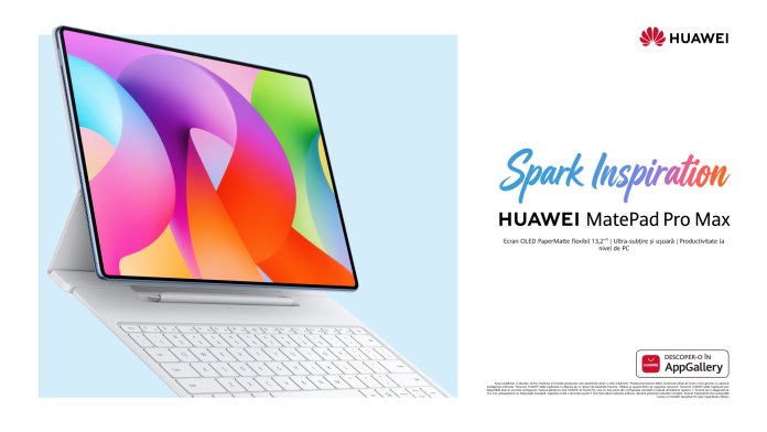 Huawei introduce MatePad Pro Max, tableta recentă cu un design extrem de subțire. Costul în România.